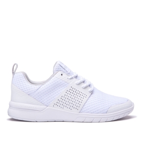 Supra SCISSOR Lave Sneakers Dame Hvite/Hvite | NO-37905